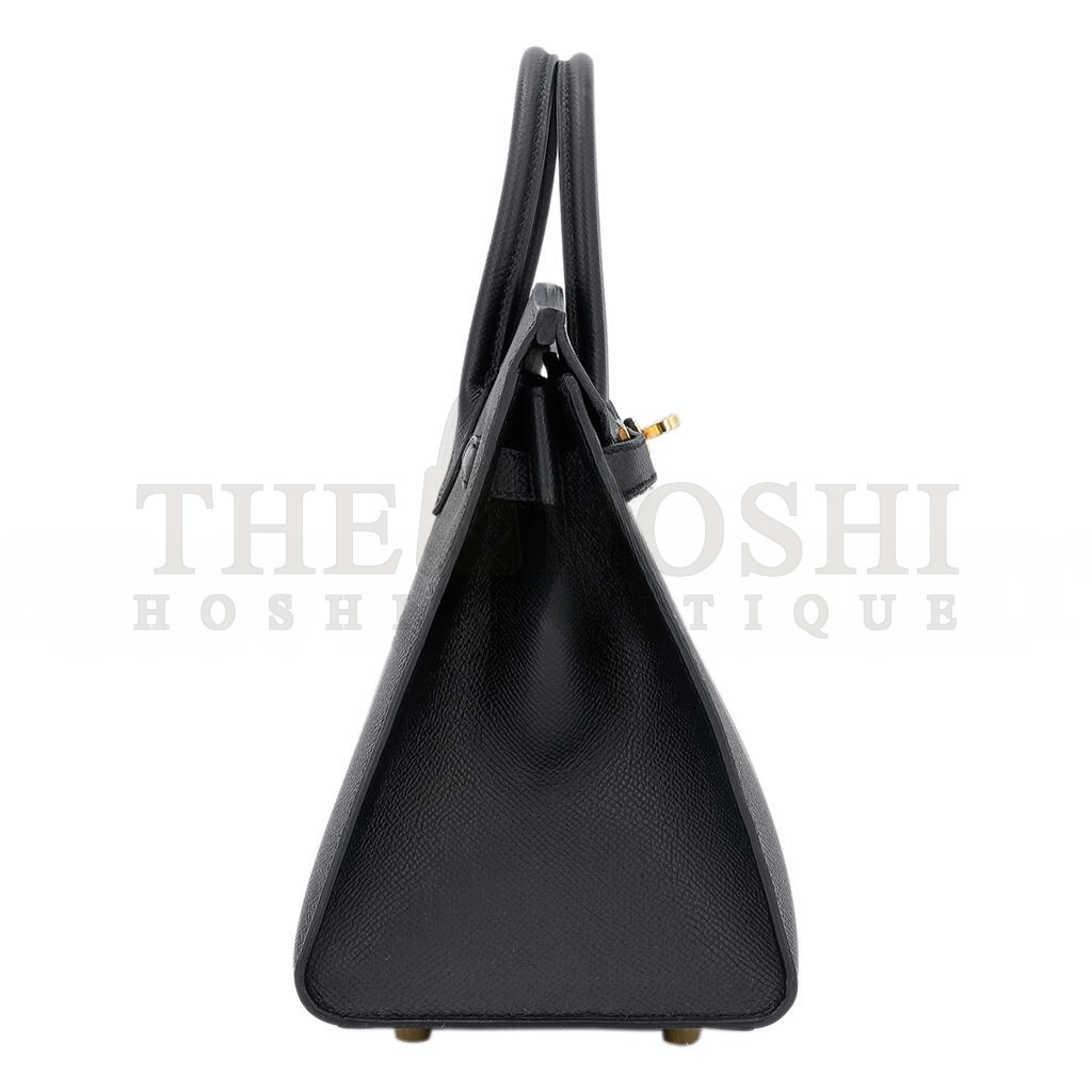 H**me5 BIRKIN 40 89 NOIR BLACK EPSOM LEATHER GOLD BUCKLE BAG 454077 (40*30*21cm) Master Quality